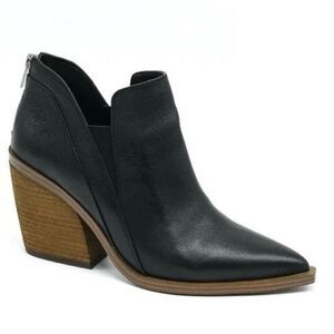 Vince Camuto Gradina Stacked Heel Ankle Bootie Black